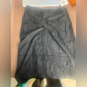 Faux suede skirt